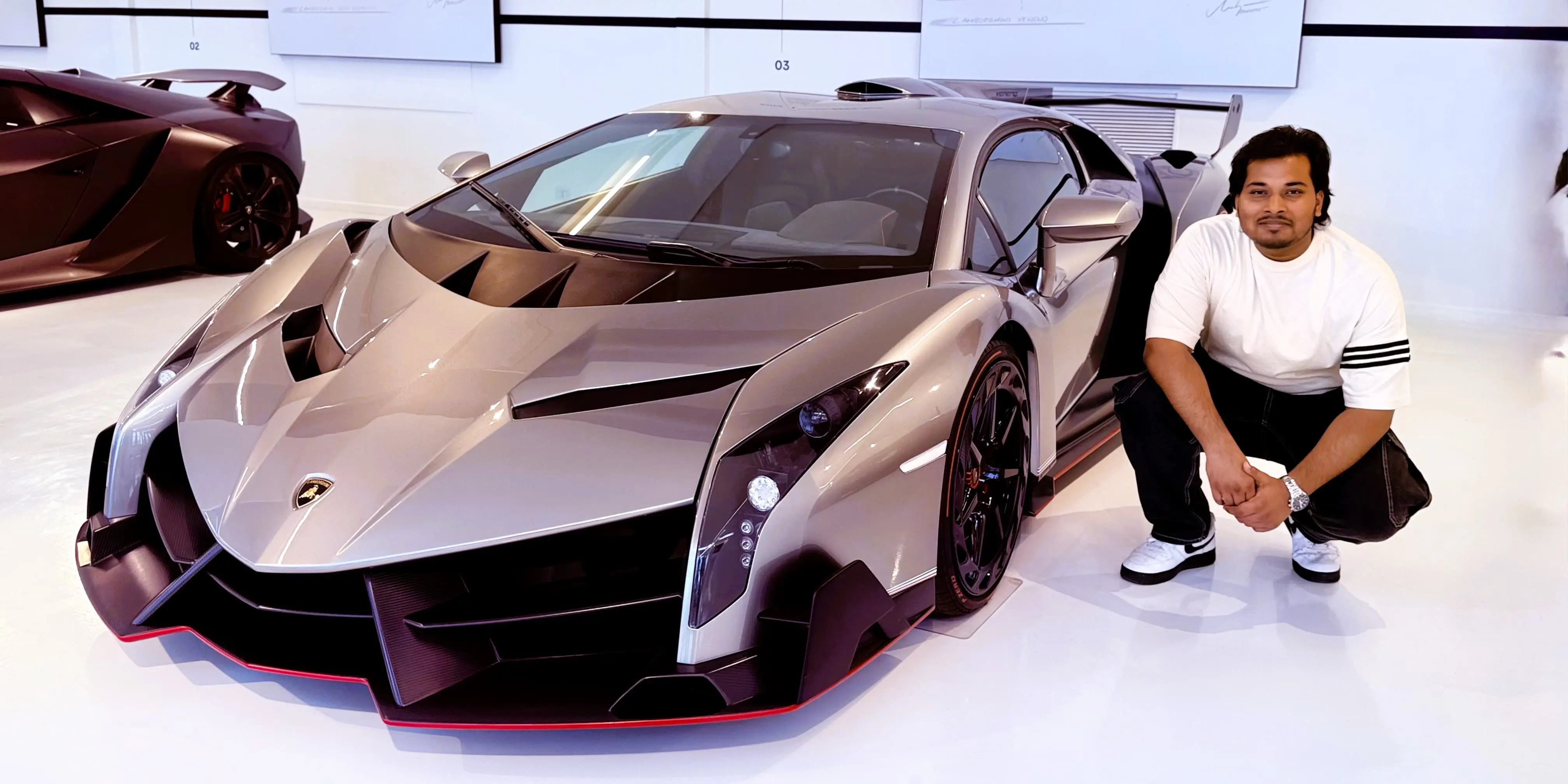 Arvish at Lamborghini HQ Italy